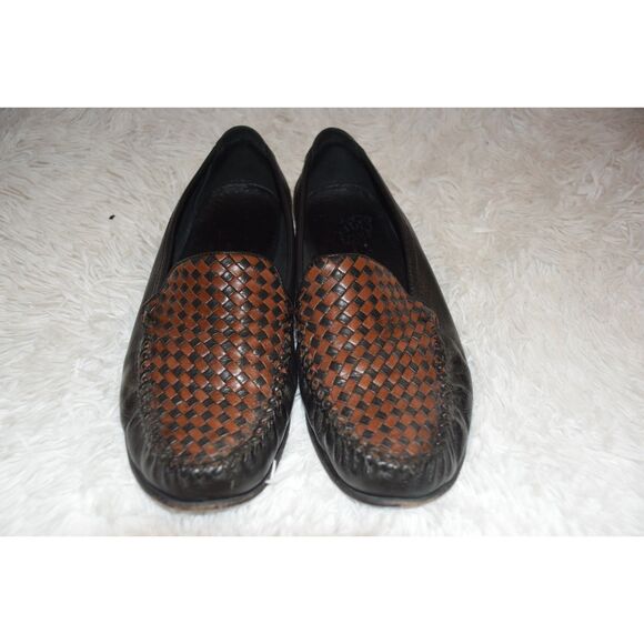 Cole Haan country black leather brown loafers shoes size 9.5 - Picture 2 of 5